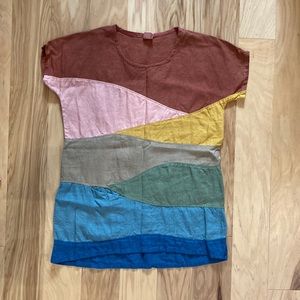 Thread + Sprout Earth Tunic size 1 custom (petite) handmade 100% linen